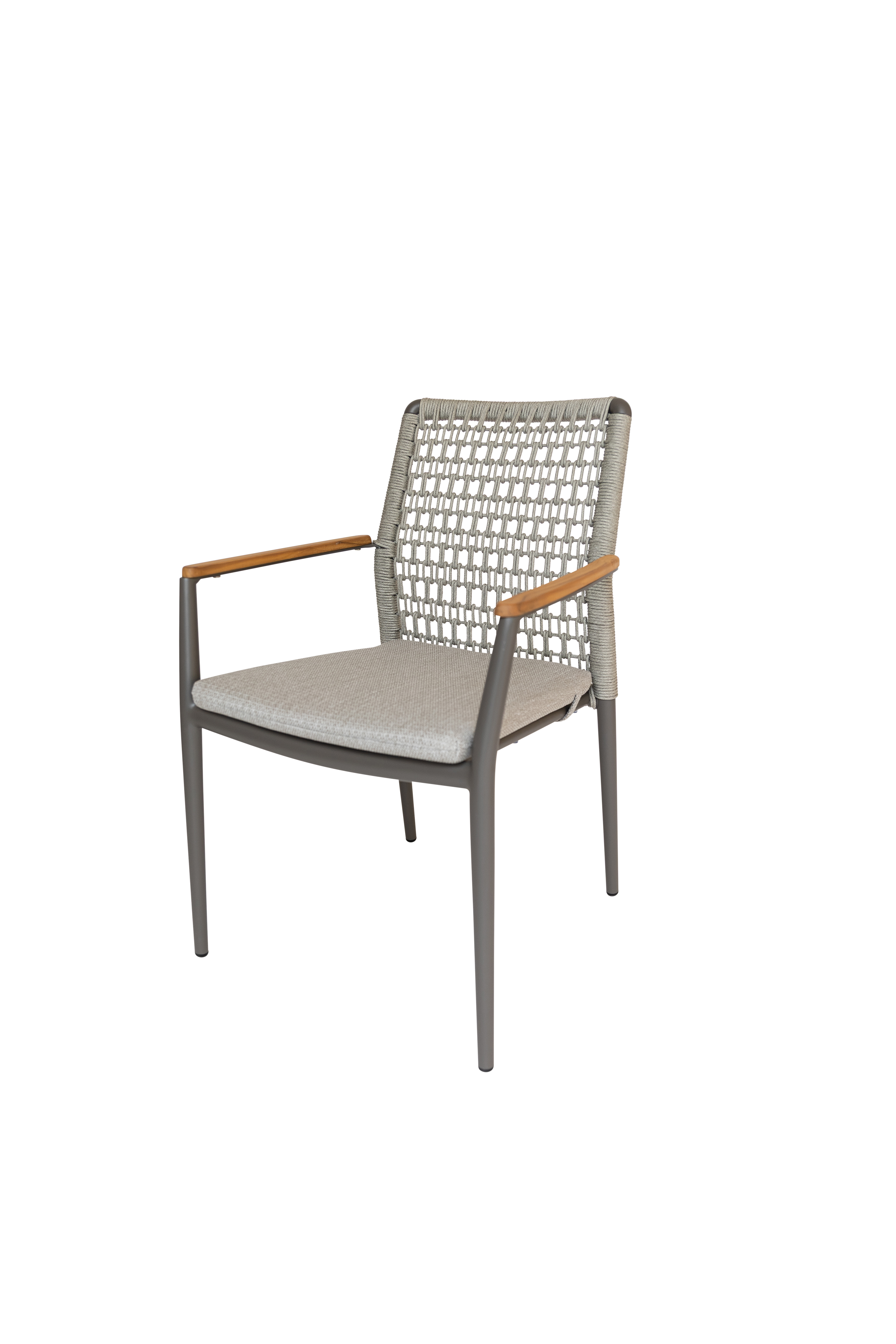 Qioos Indra stapelbare tuinstoel earth frame rope