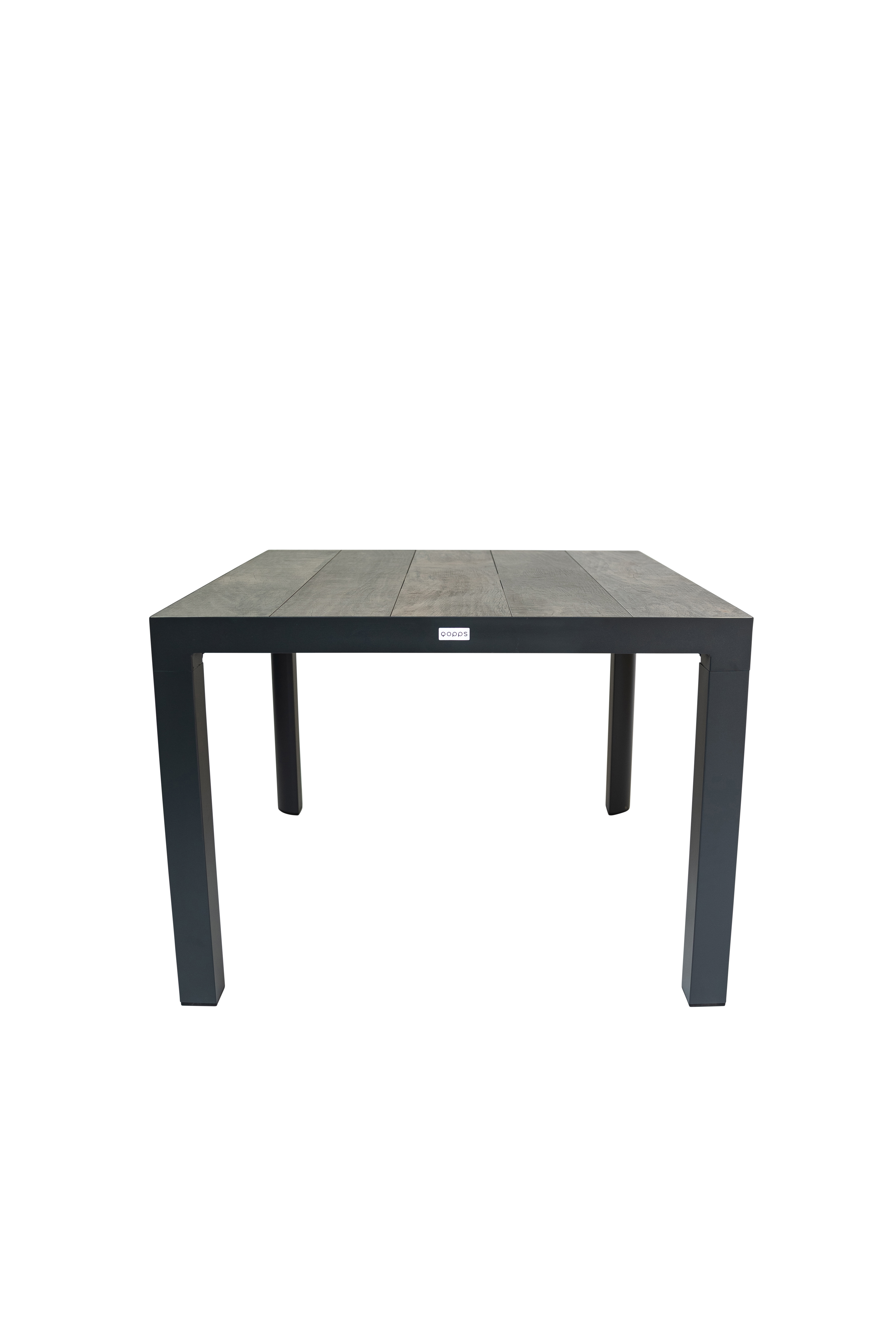 Qopps Kings tuintafel 100 x 100 royal grey mat frame en ceramische tegels