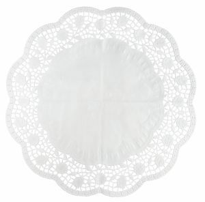 Zenker taartranden-rond wit 15 stuks