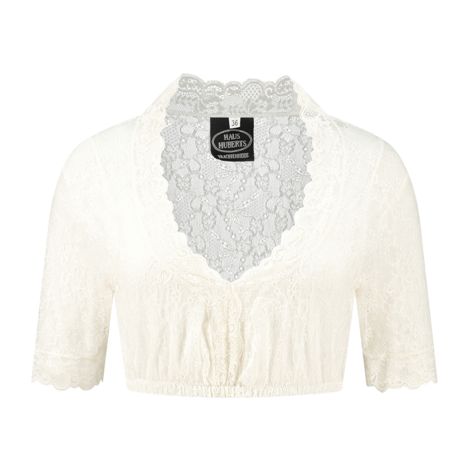Dirndlblouse kant creme