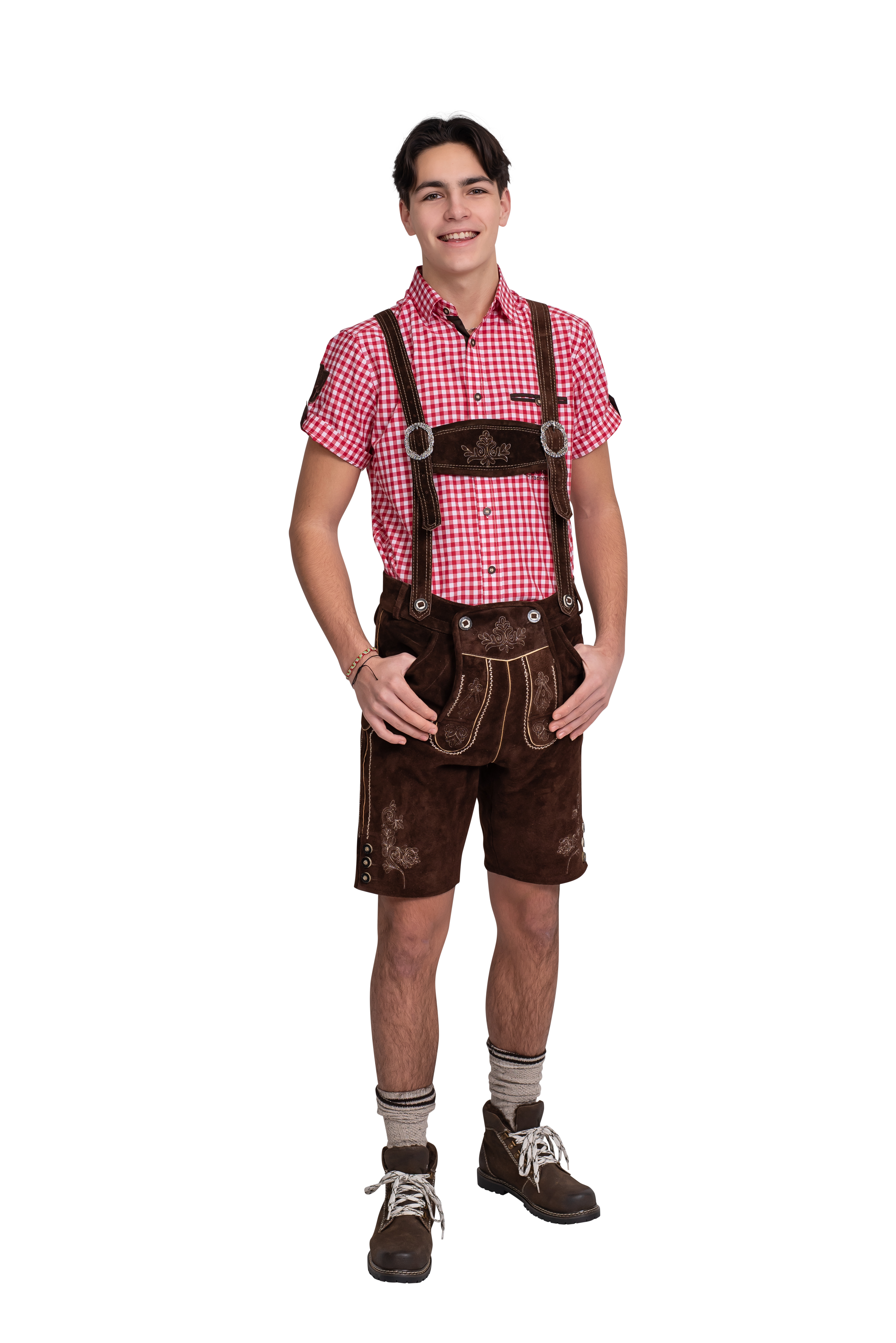 Lederhose kort bruin