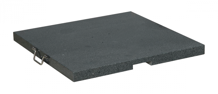 Parasolvoet Palma 90 kg graniet 2 wielen