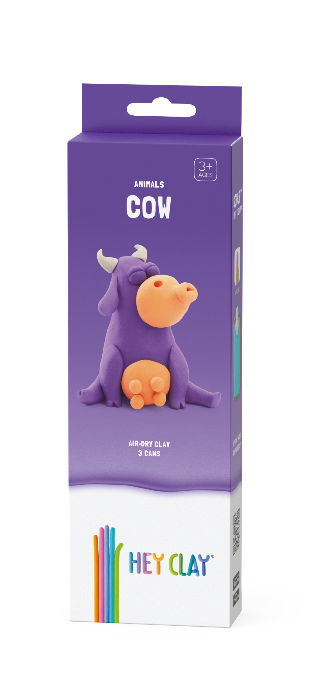 HeyClay boerderij dieren koe 3cans