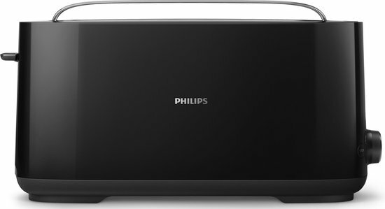 Philips Broodrooster longslot zwart Daily Collection