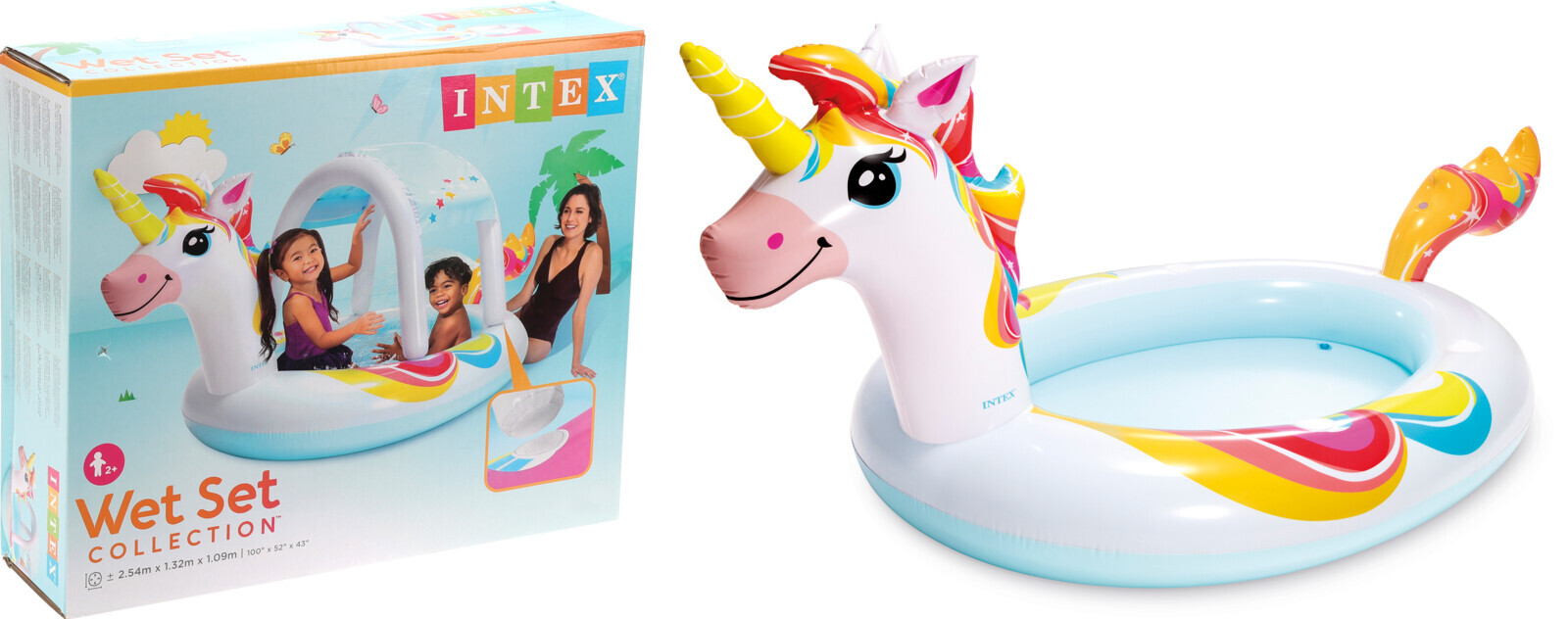 Intex zwembad unicorn 254x132x109cm