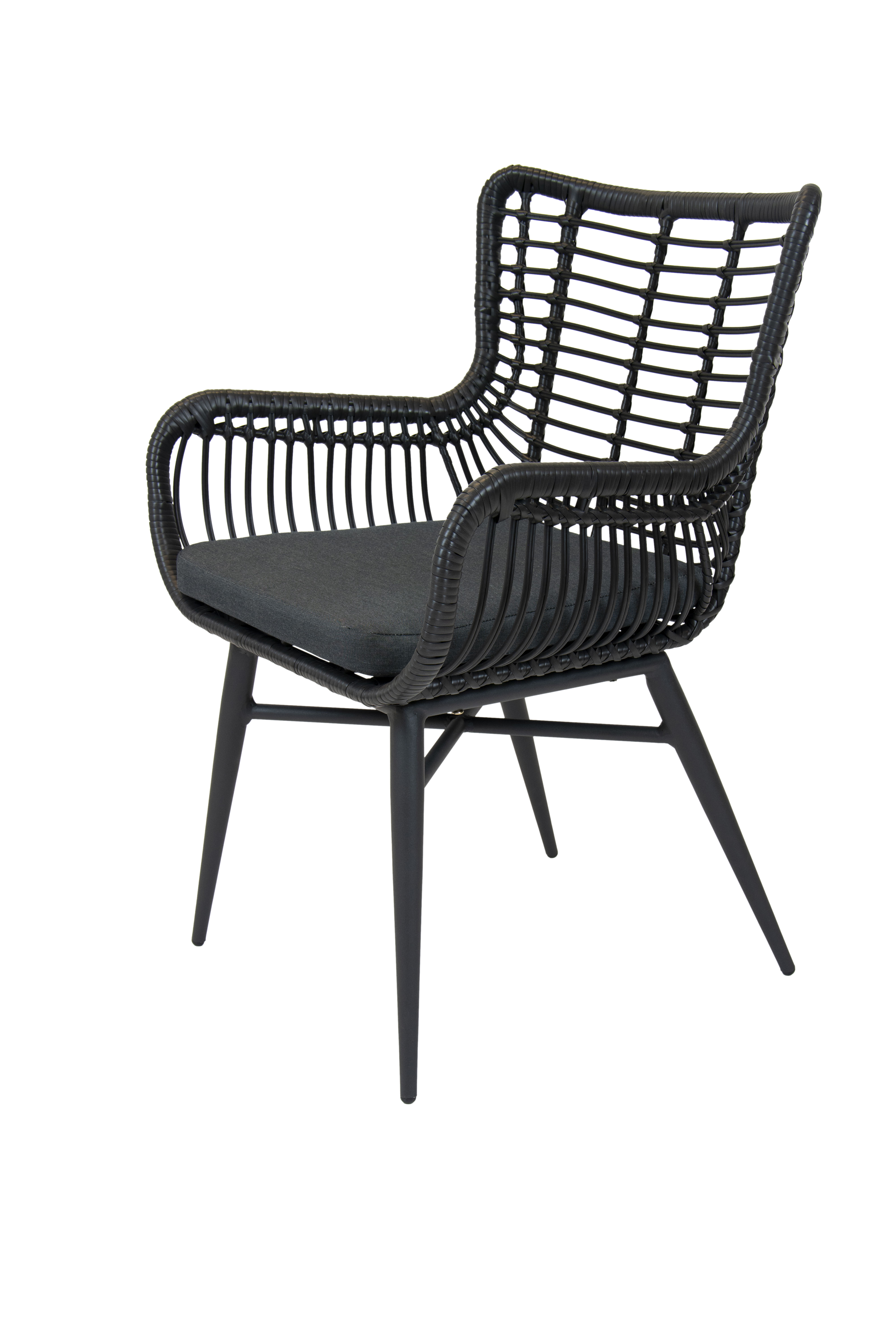 Jasmine dining tuinstoel zwart
