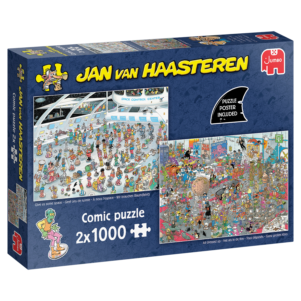 Jumbo Jan van Haasteren Geef ons de ruimte & net als in de film 2x1000 stukjes
