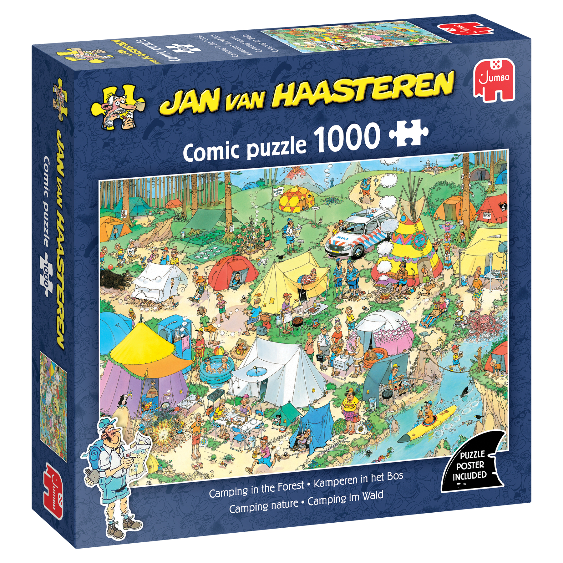 Jumbo Jan van Haasteren kamperen in het bos 1000 stukjes