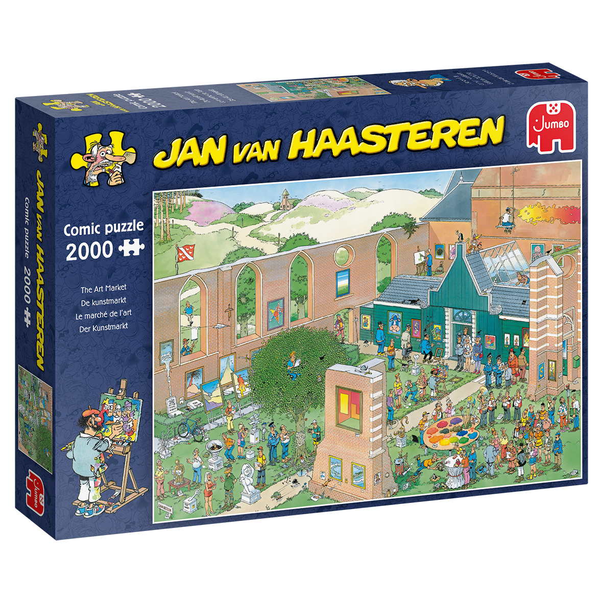 Jumbo Jan van Haasteren De kunstmarkt 2000 stukjes
