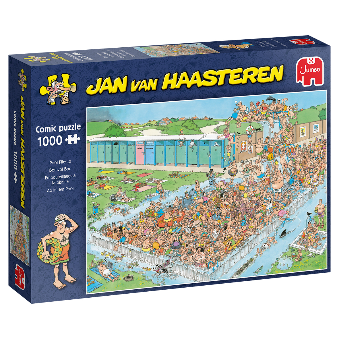 Jumbo Jan van Haasteren Bomvol bad 1000 stukjes afbeelding