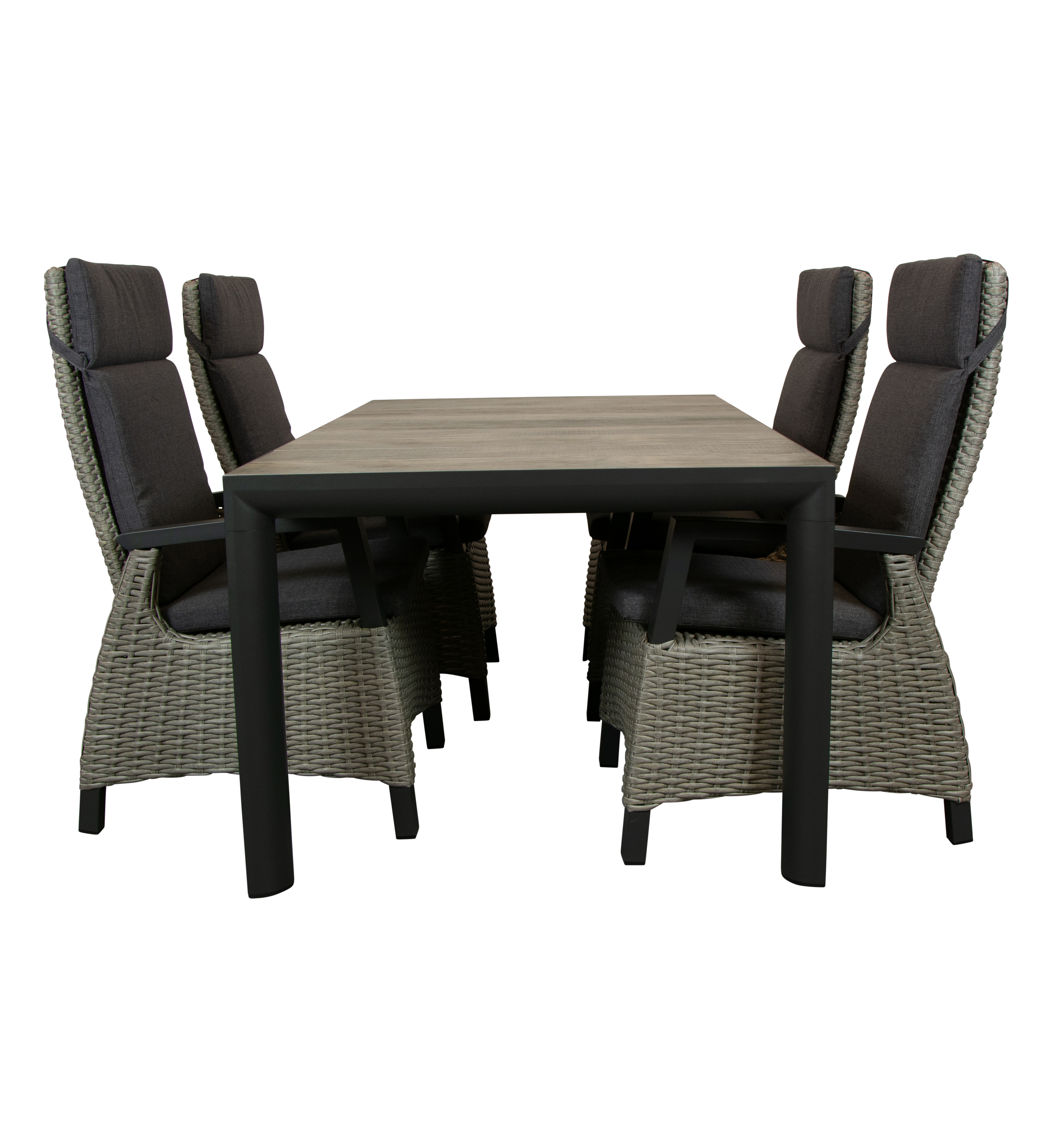 Qopps Kings tuintafel 180 cm met Orlon verstelbare tuinstoel