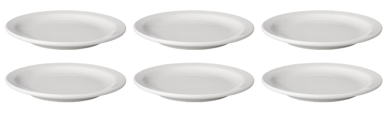 Bord plat 16 cm smalle rand Mammoet verpakking 6 stuks