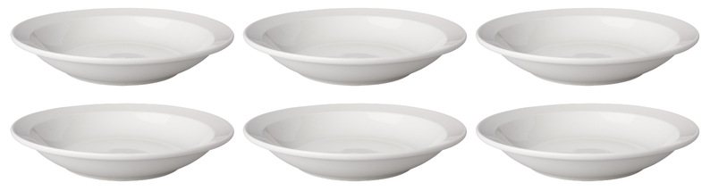 Bord diep 21,5 cm smalle rand Mammoet verpakking 6 stuks