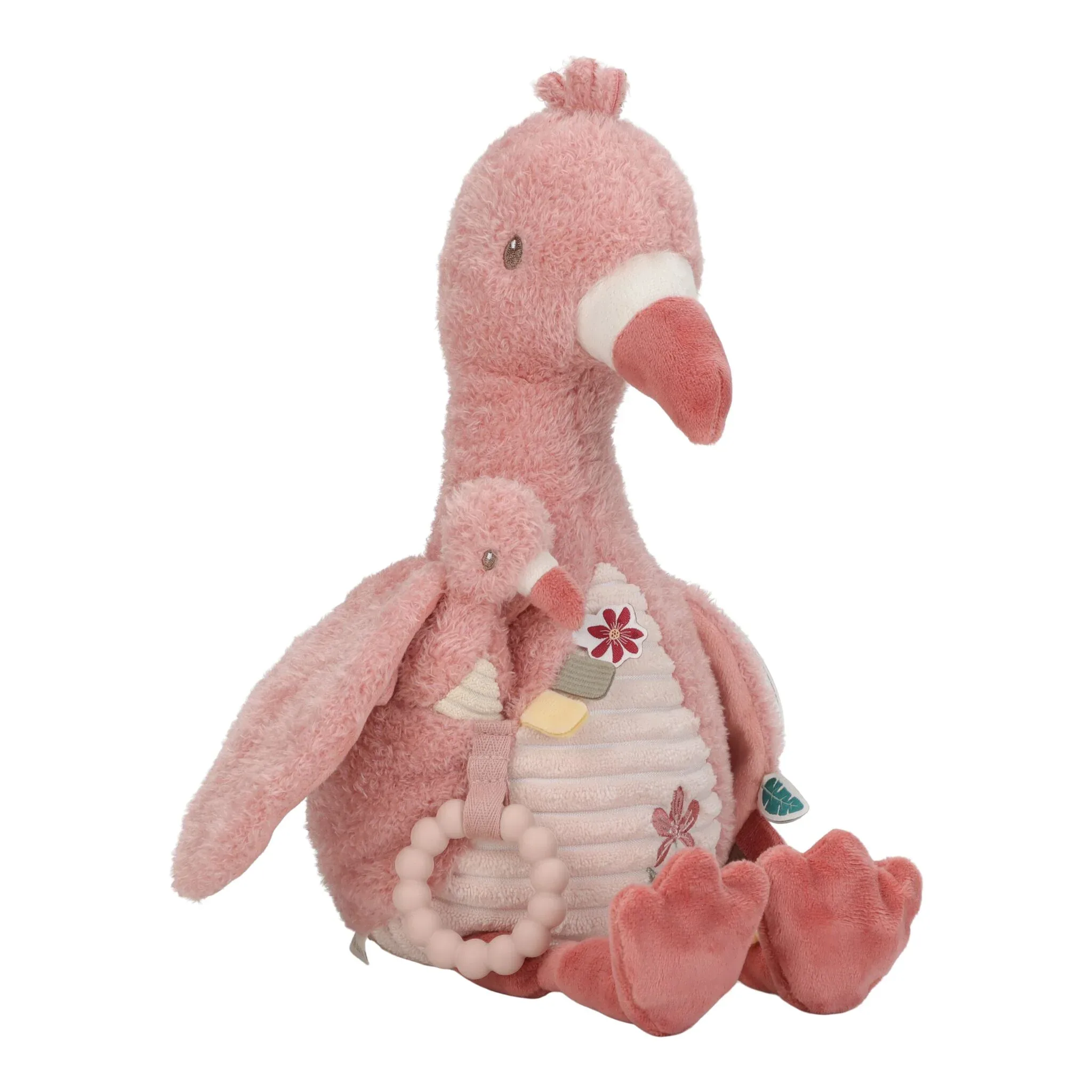 Little Dutch activiteitenknuffel flamingo roze safari friends