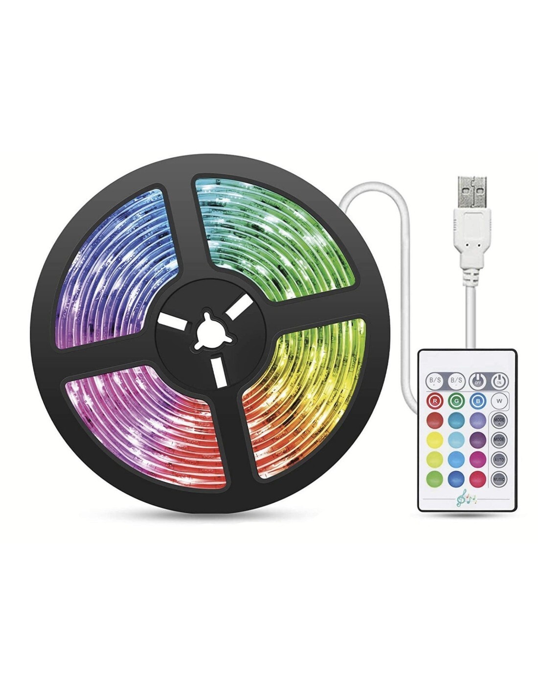 Satzuma Led Light Strip 5M - reageert op geluid