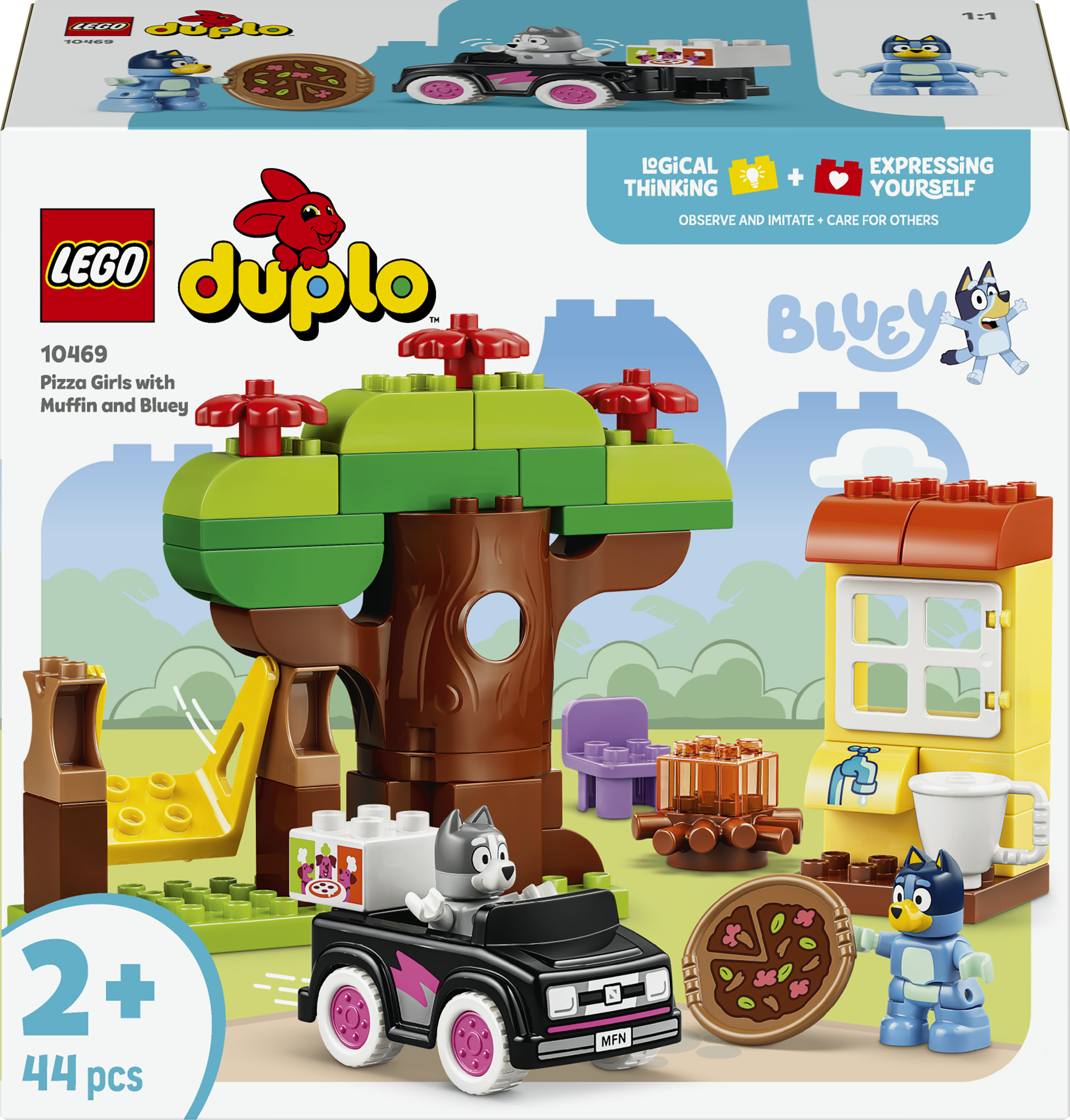 LEGO® DUPLO 10469 pizza sisters met Muffin en Bluey
