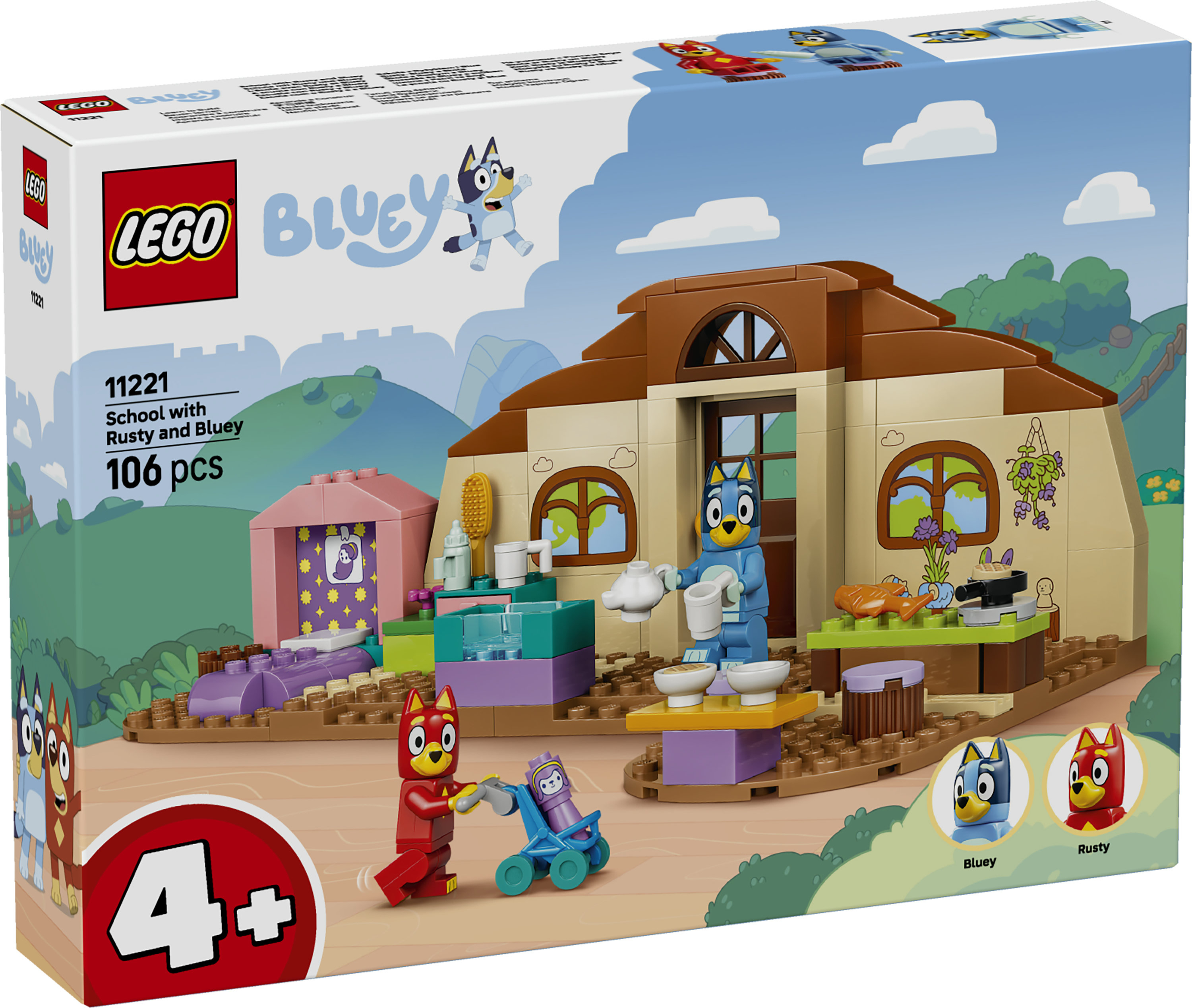 LEGO® Bluey 11221 school met Rusty en Bluey