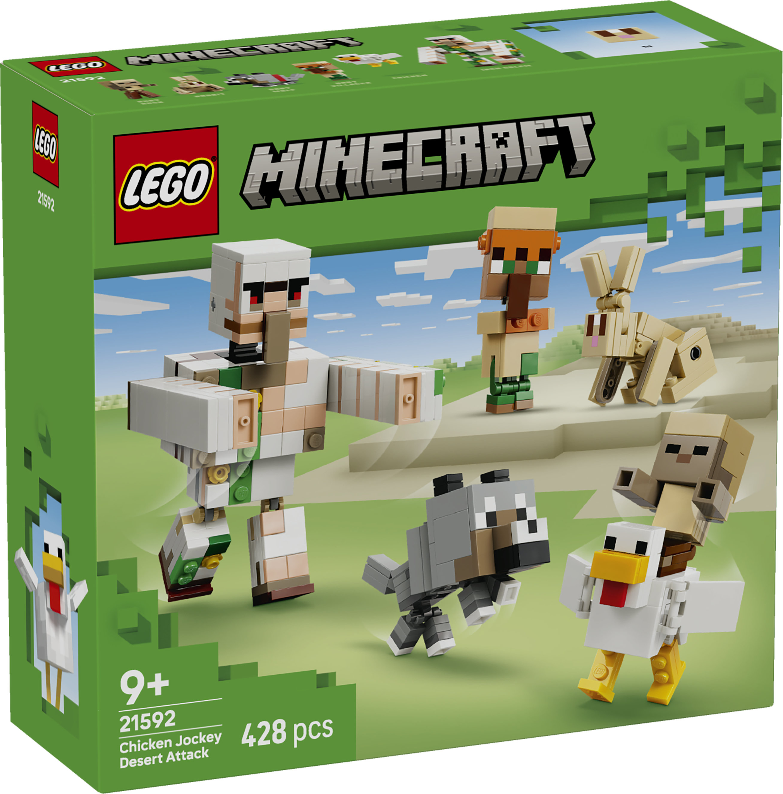 LEGO® Minecraft 21592 aanval van de kippenrijder in de woestijn