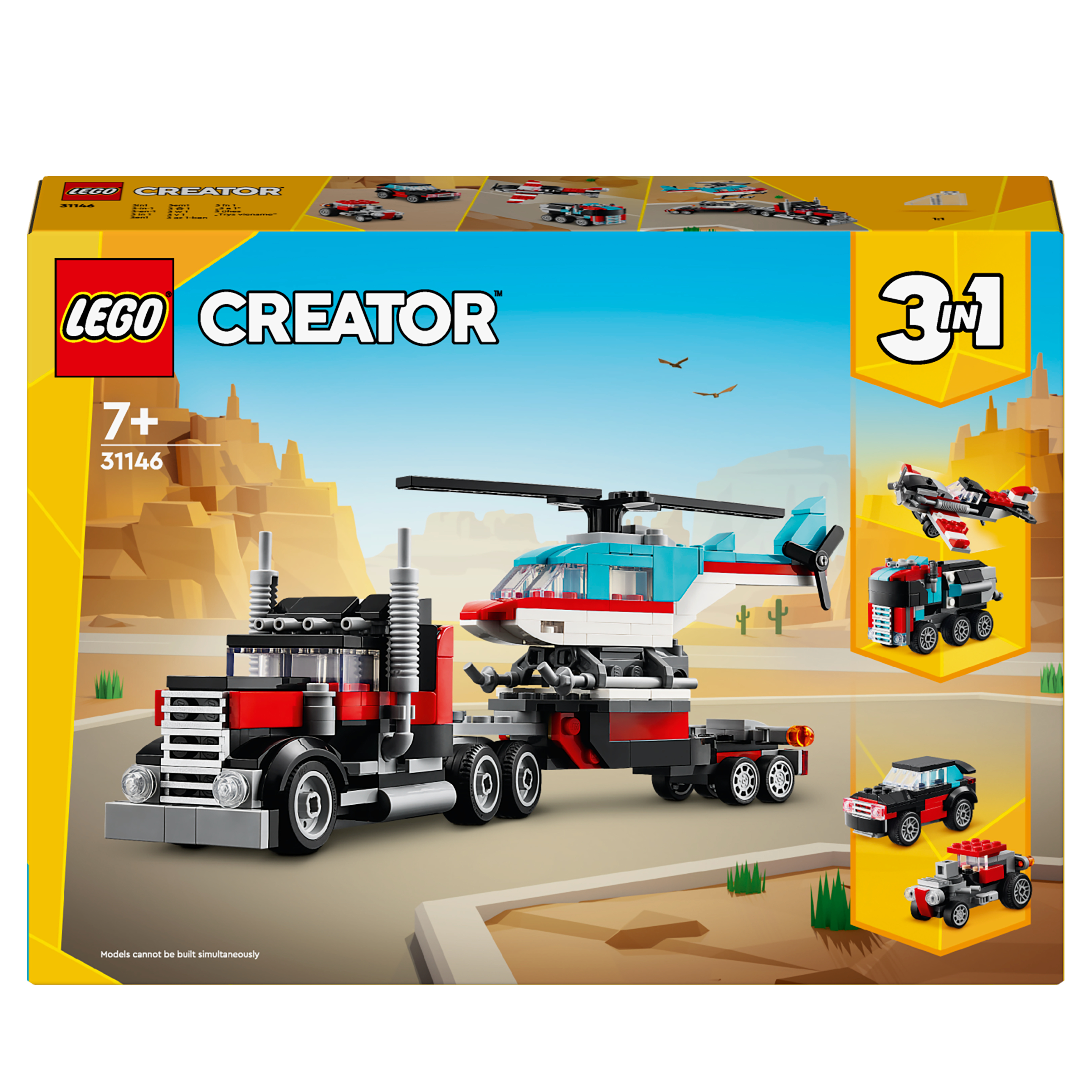 LEGO® Creator 31146 Truck met helikopter