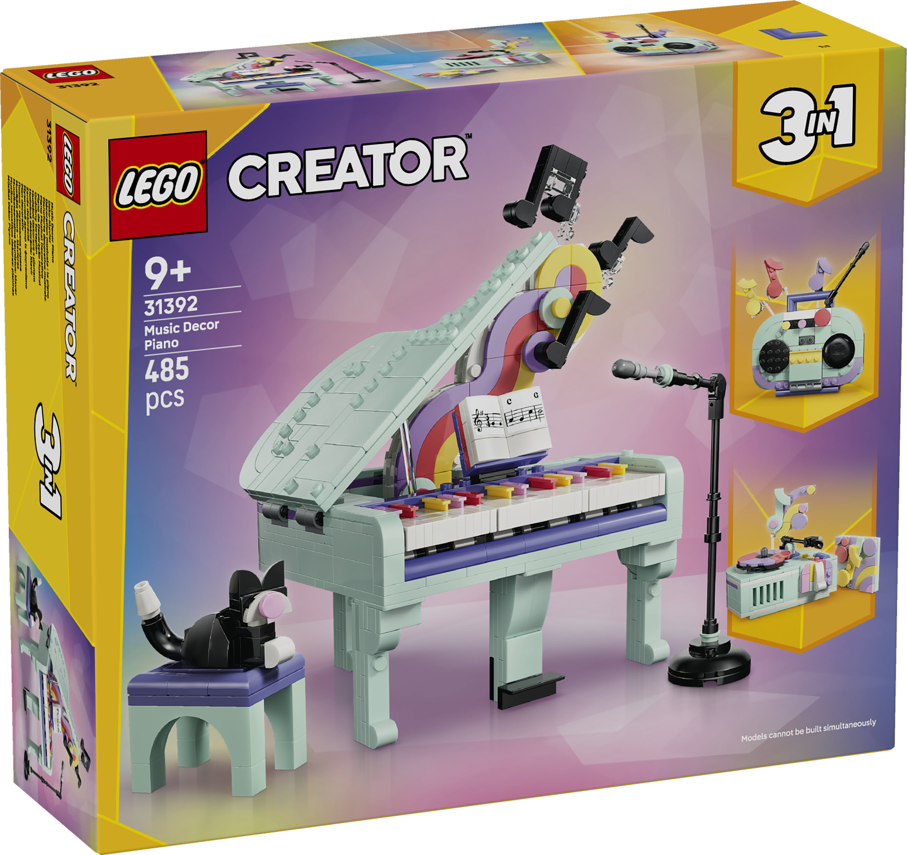 LEGO® Creator 31392 decoratieve piano met kat