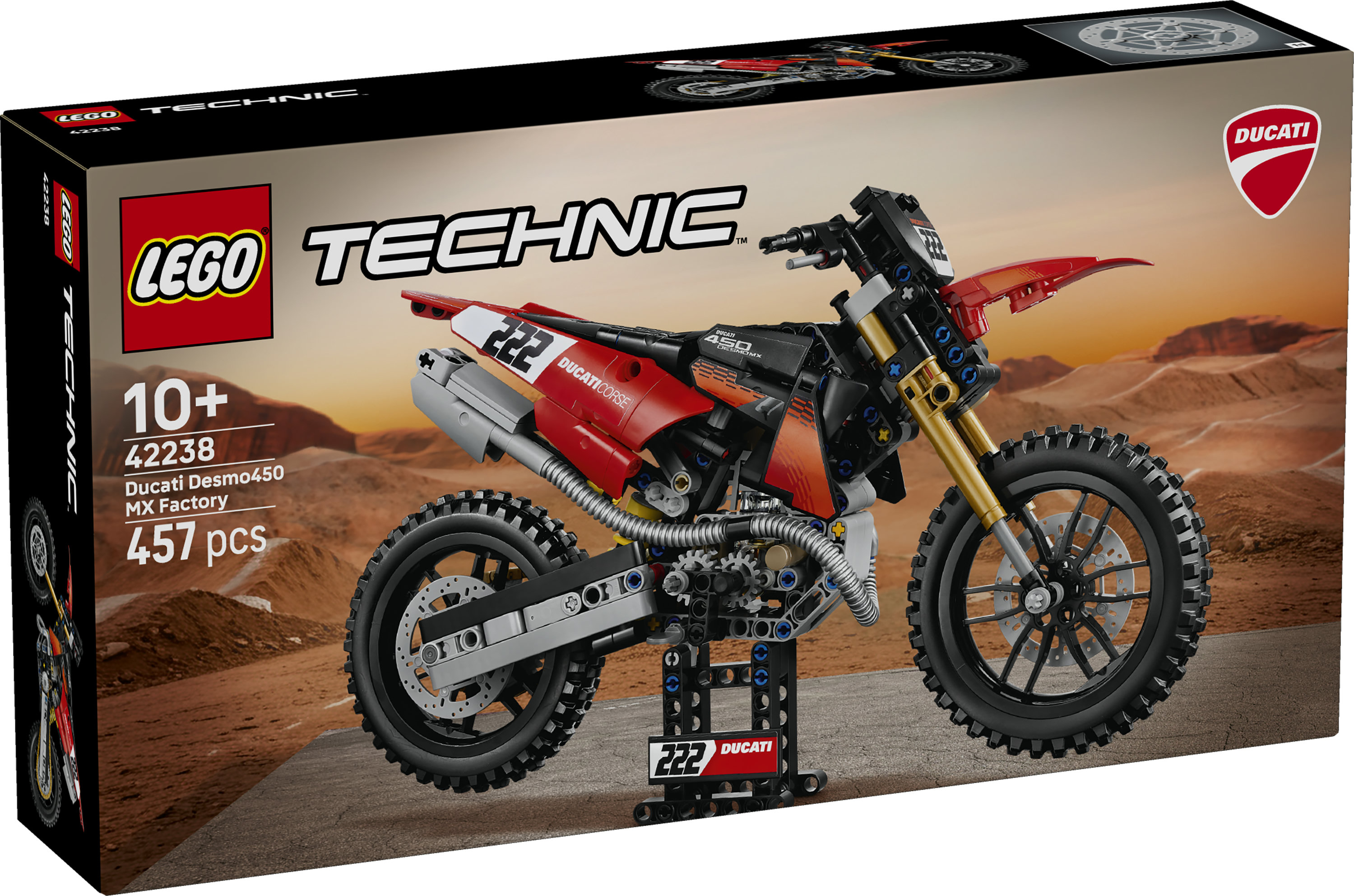 LEGO® Technic 42238 Ducati Desmo450 MX fabrieksmotor