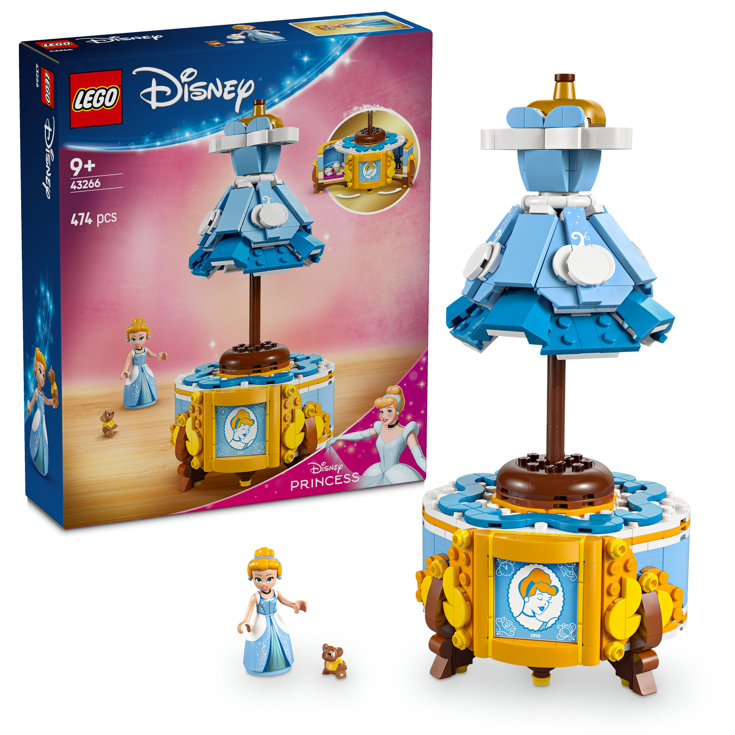LEGO Disney 43266 De jurk van Assepoester