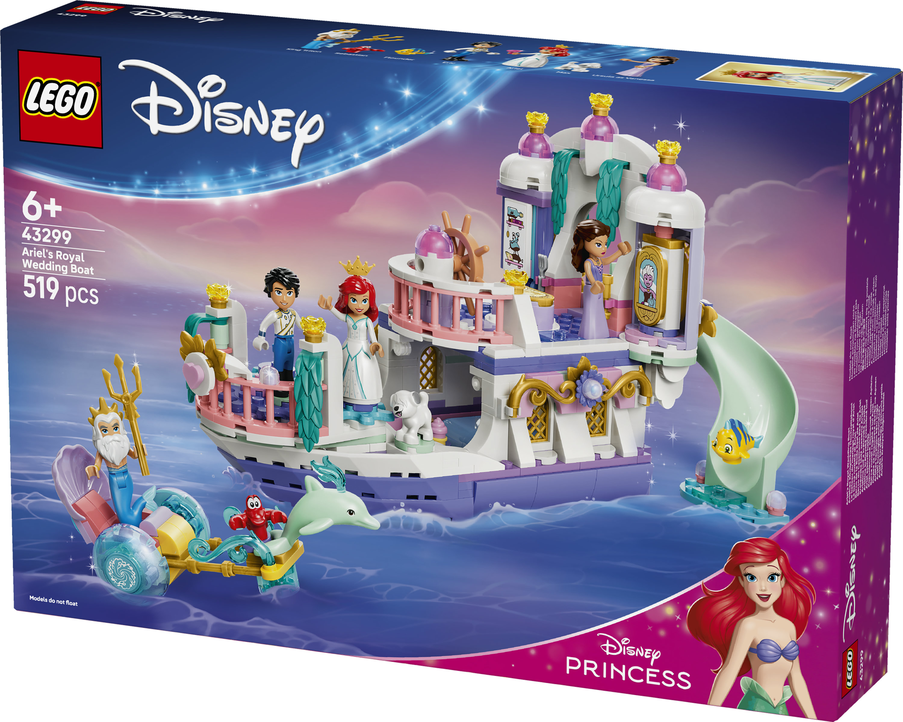 LEGO® Disney Princess 43299 Ariels koninklijke trouwboot