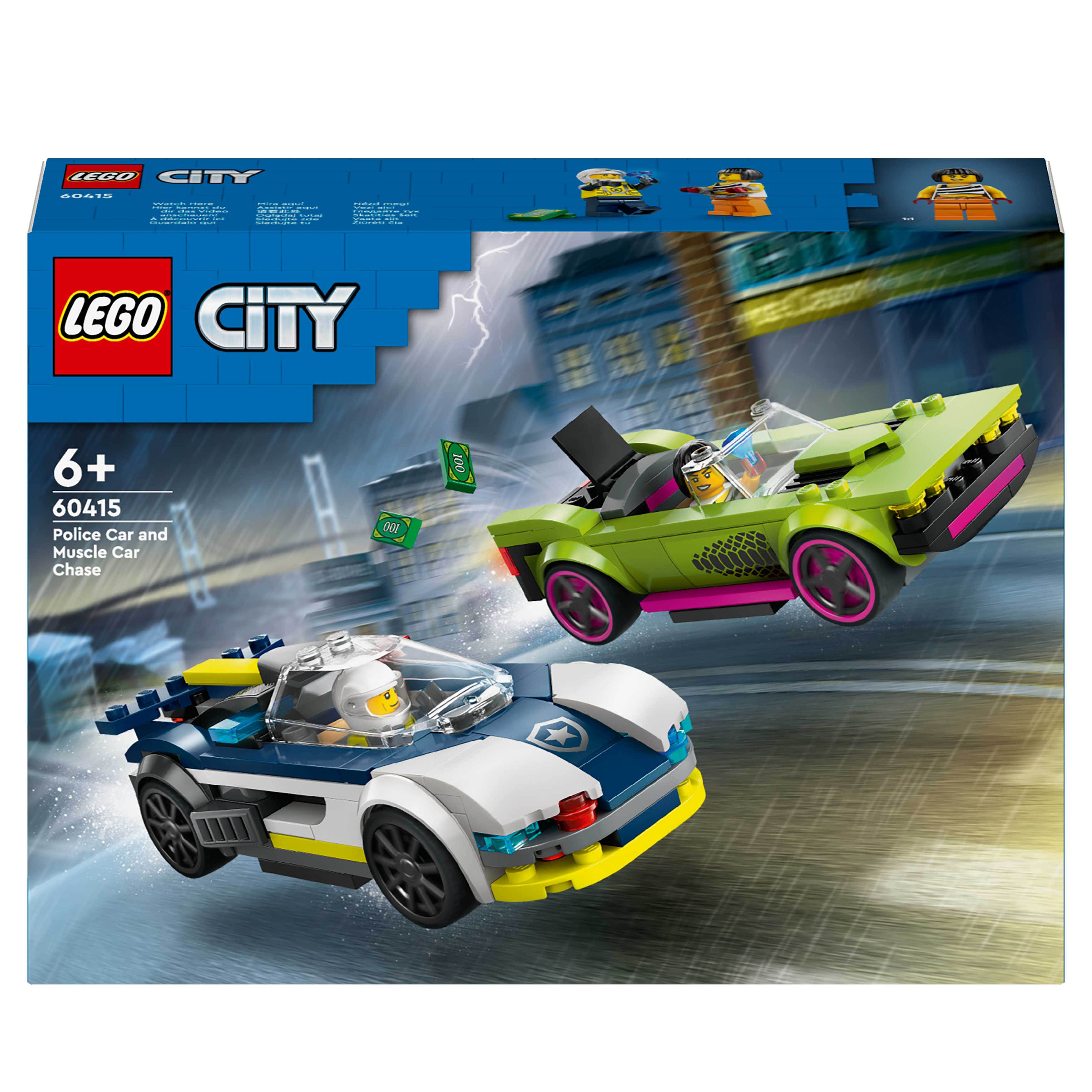 LEGO® City 60415 politiewagen en snelle autoachtervolging