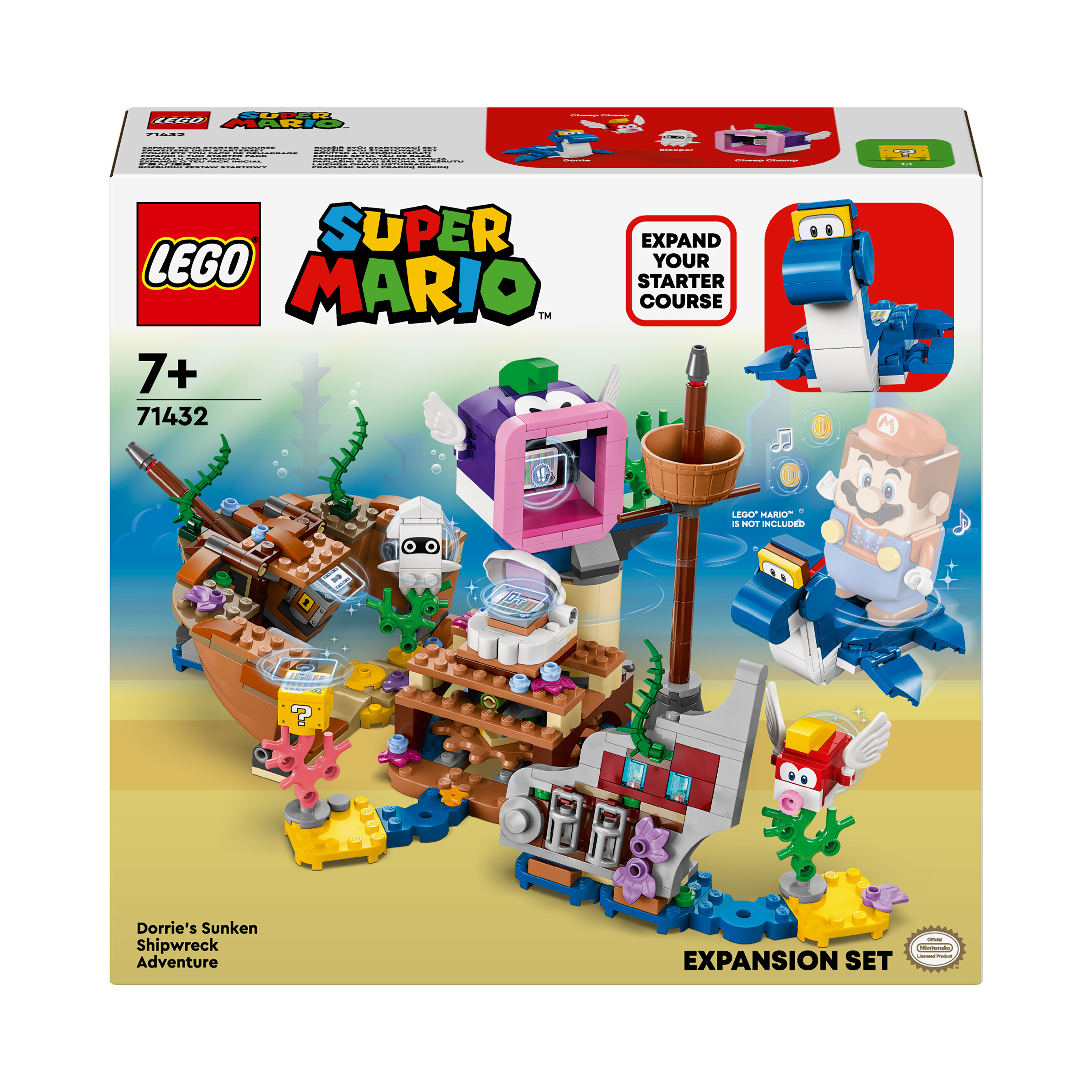 Nieuwe LEGO sets voor januari 2024 LEGO Super Mario 71432 Uitbreidingsset: Dorries gezonken scheepswrak