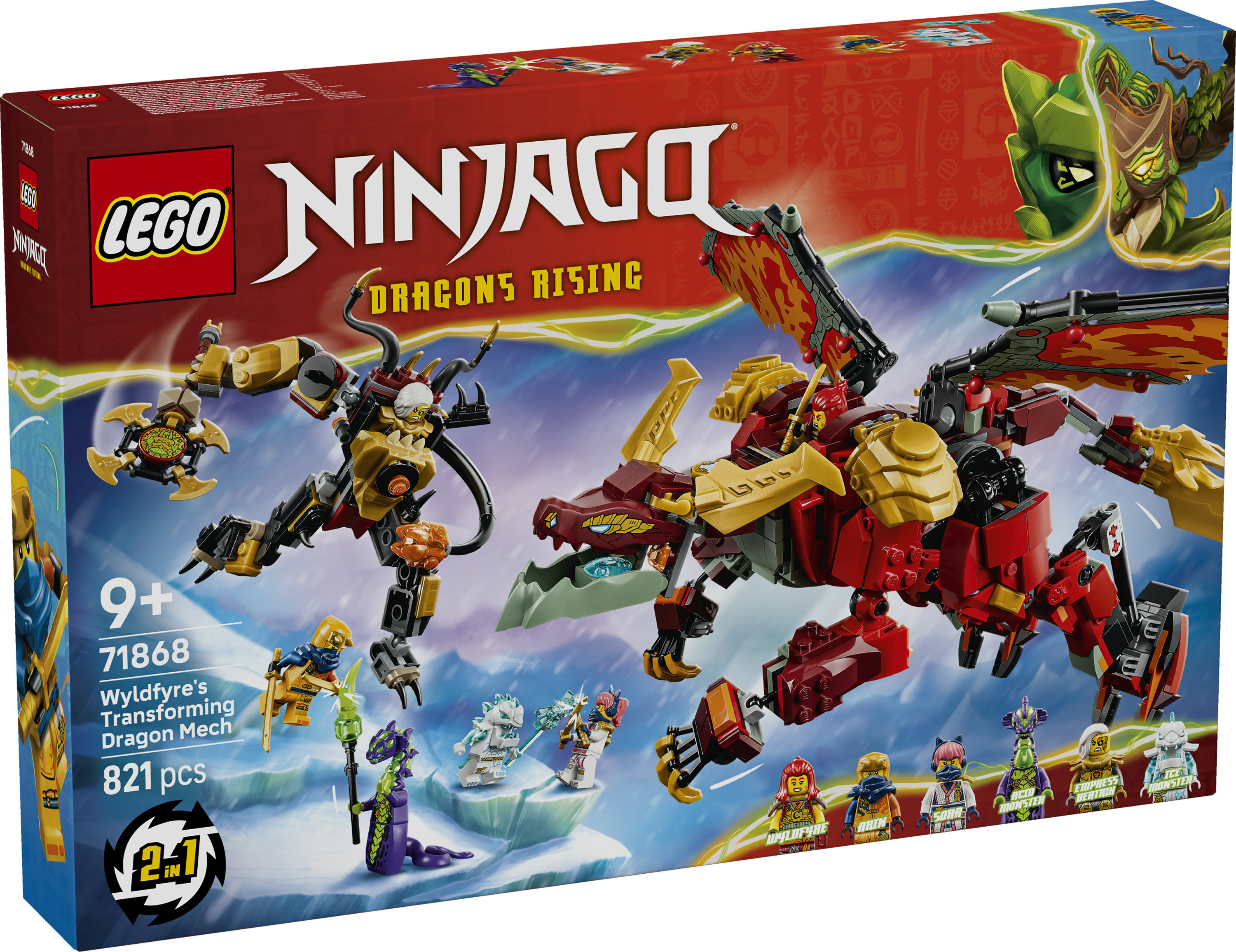 EGO® Ninjago 71868 Wyldfyre's transformerende drakenmecha