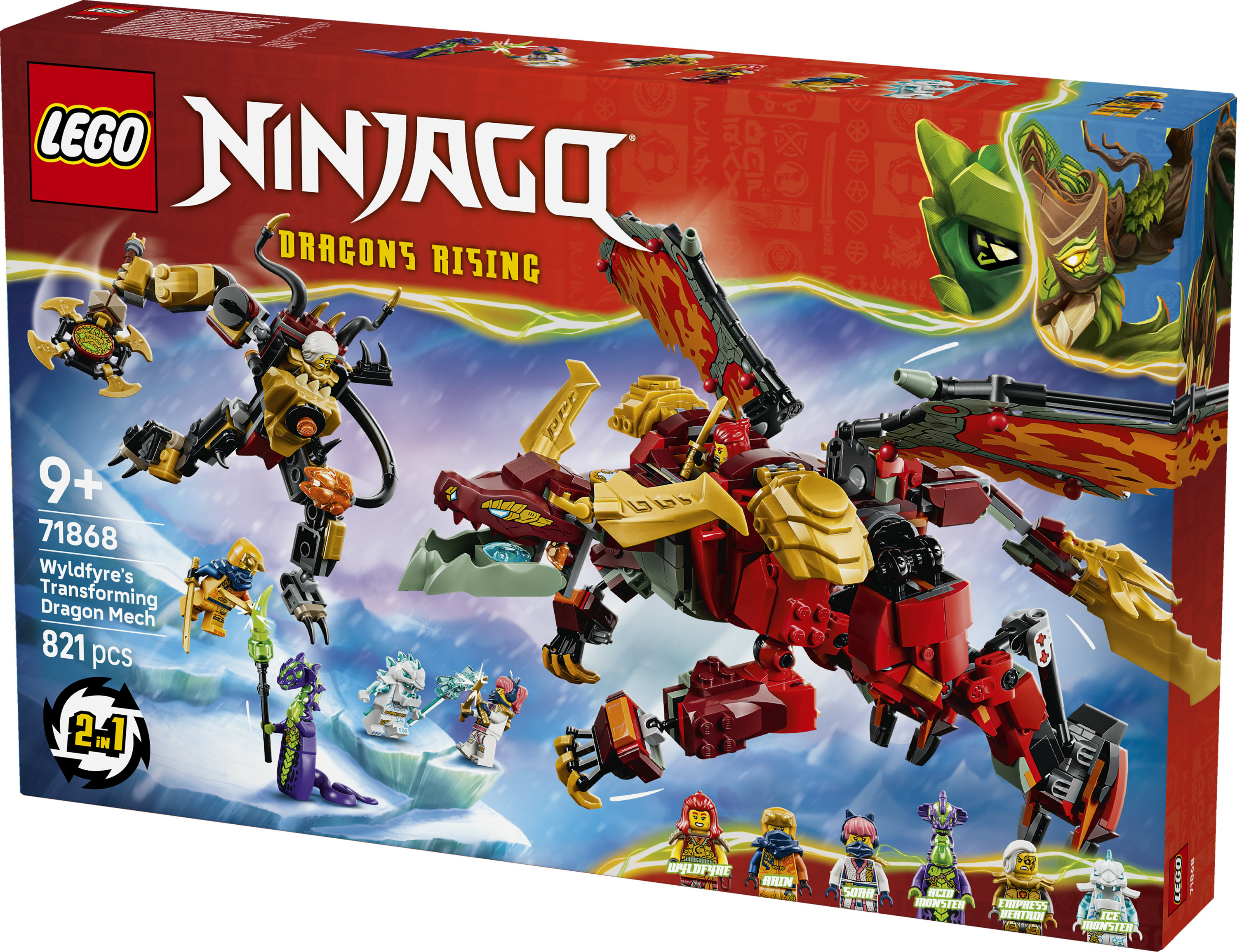 EGO® Ninjago 71868 Wyldfyre's transformerende drakenmecha afbeelding