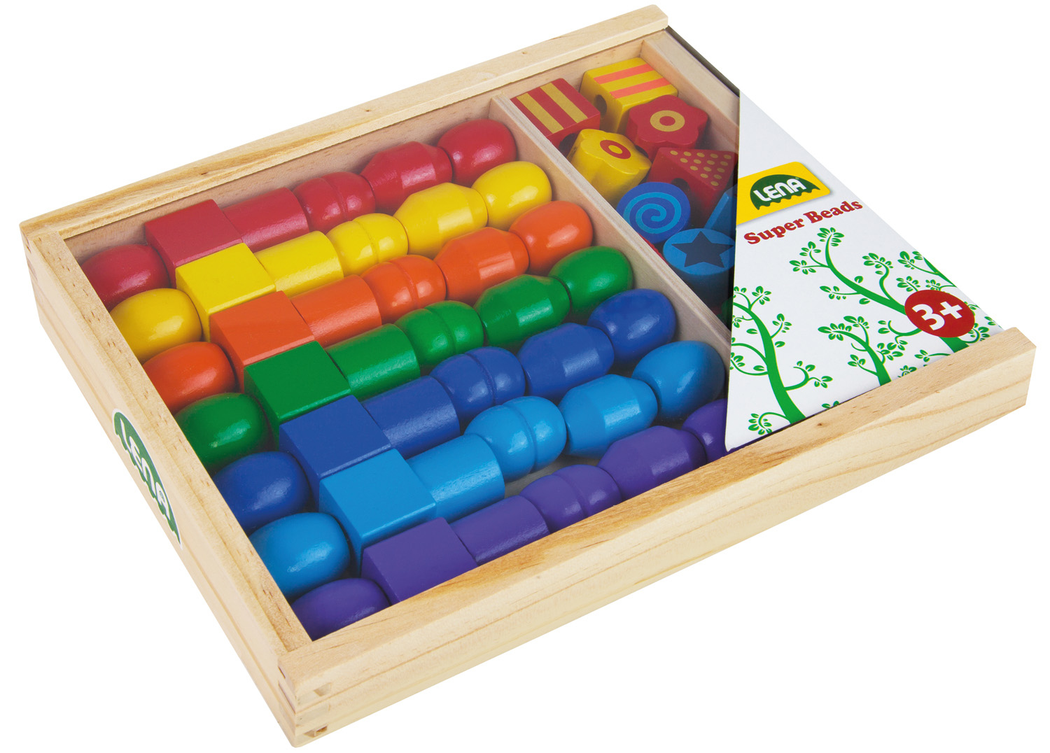 Super Grote Houten Kralen Cassette afbeelding