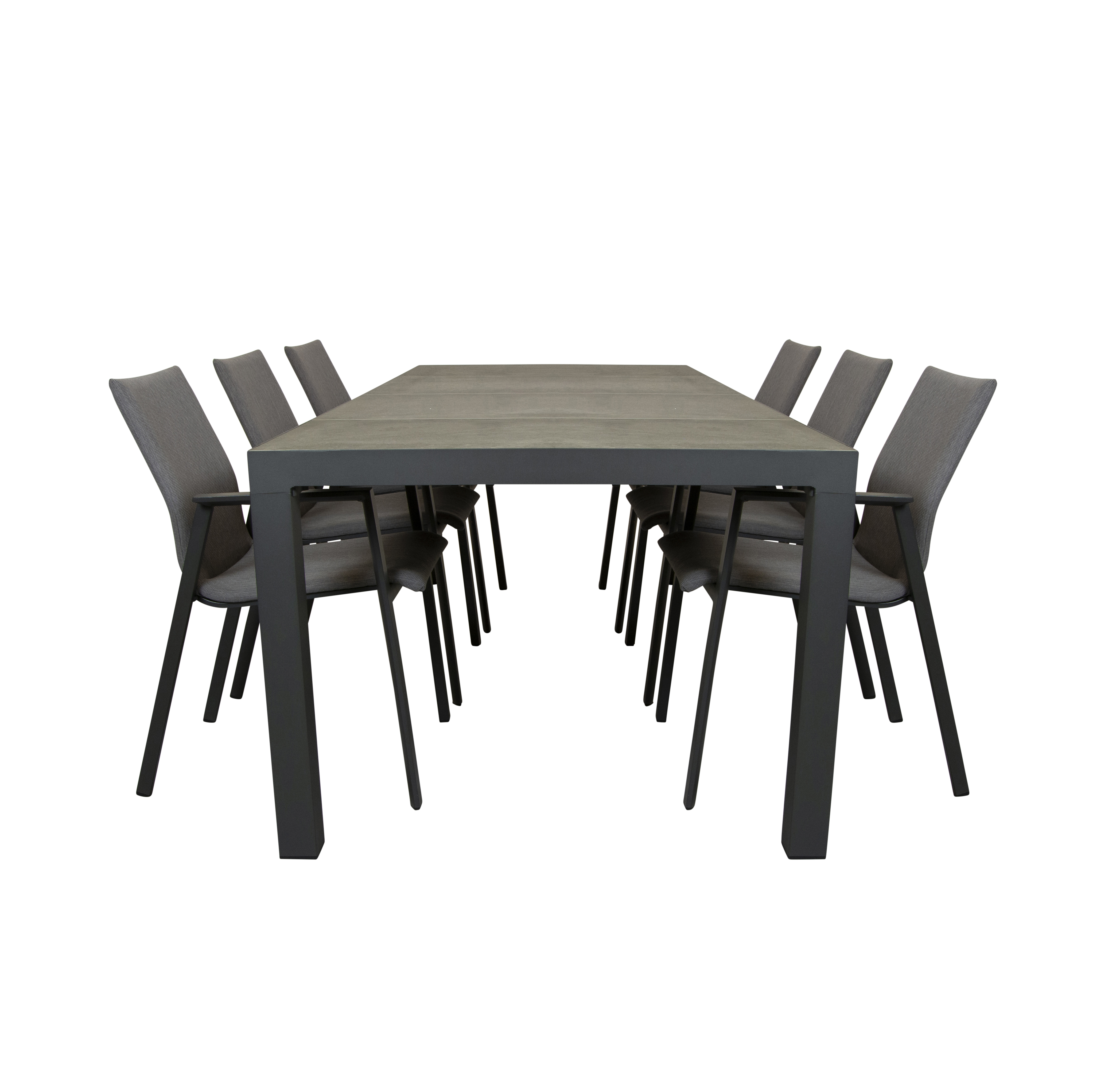 Qopps Levas tuintafel met Fubar stapelbare tuinstoel