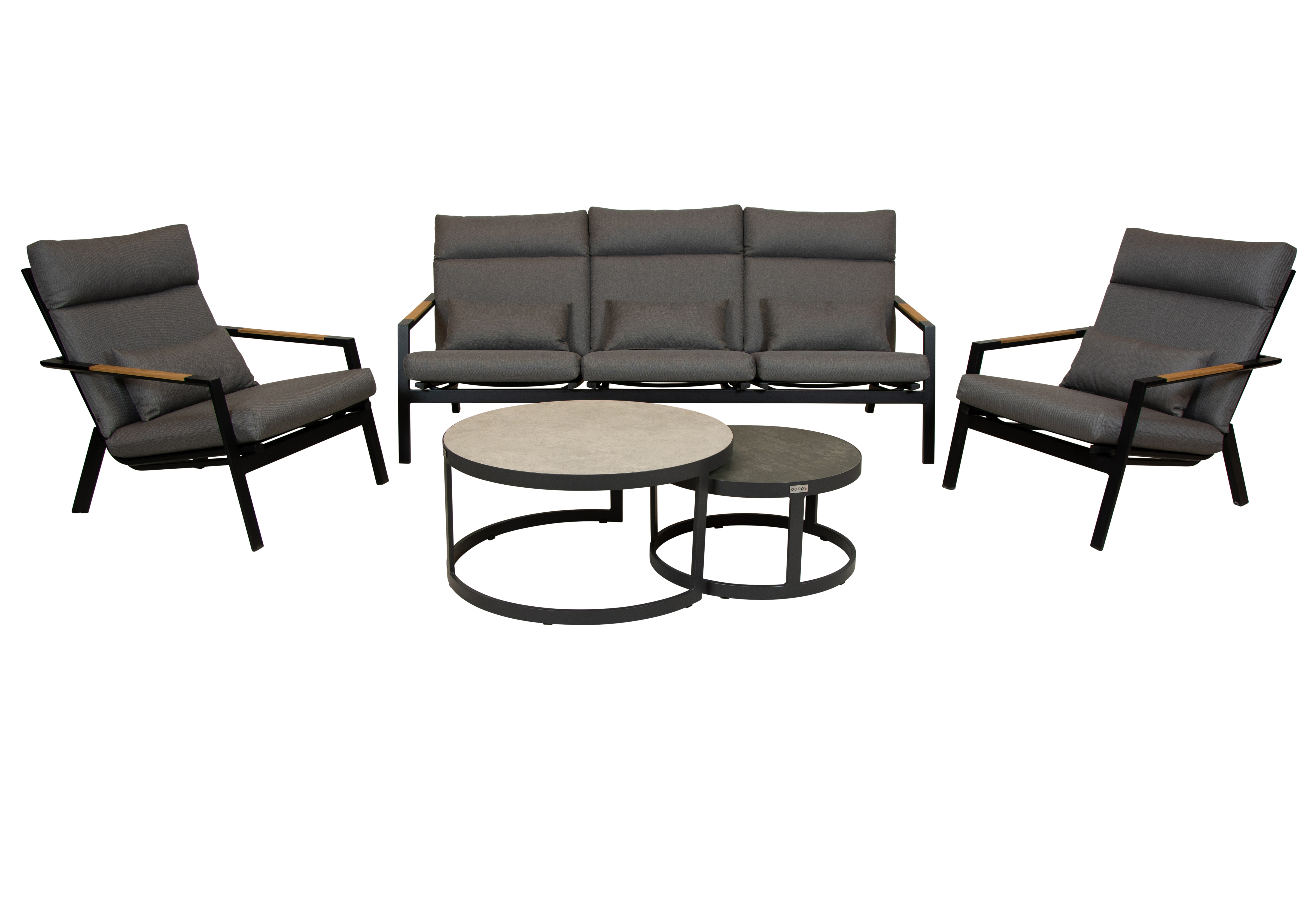 Qopps Ident loungeset met Sprog koffietafel set
