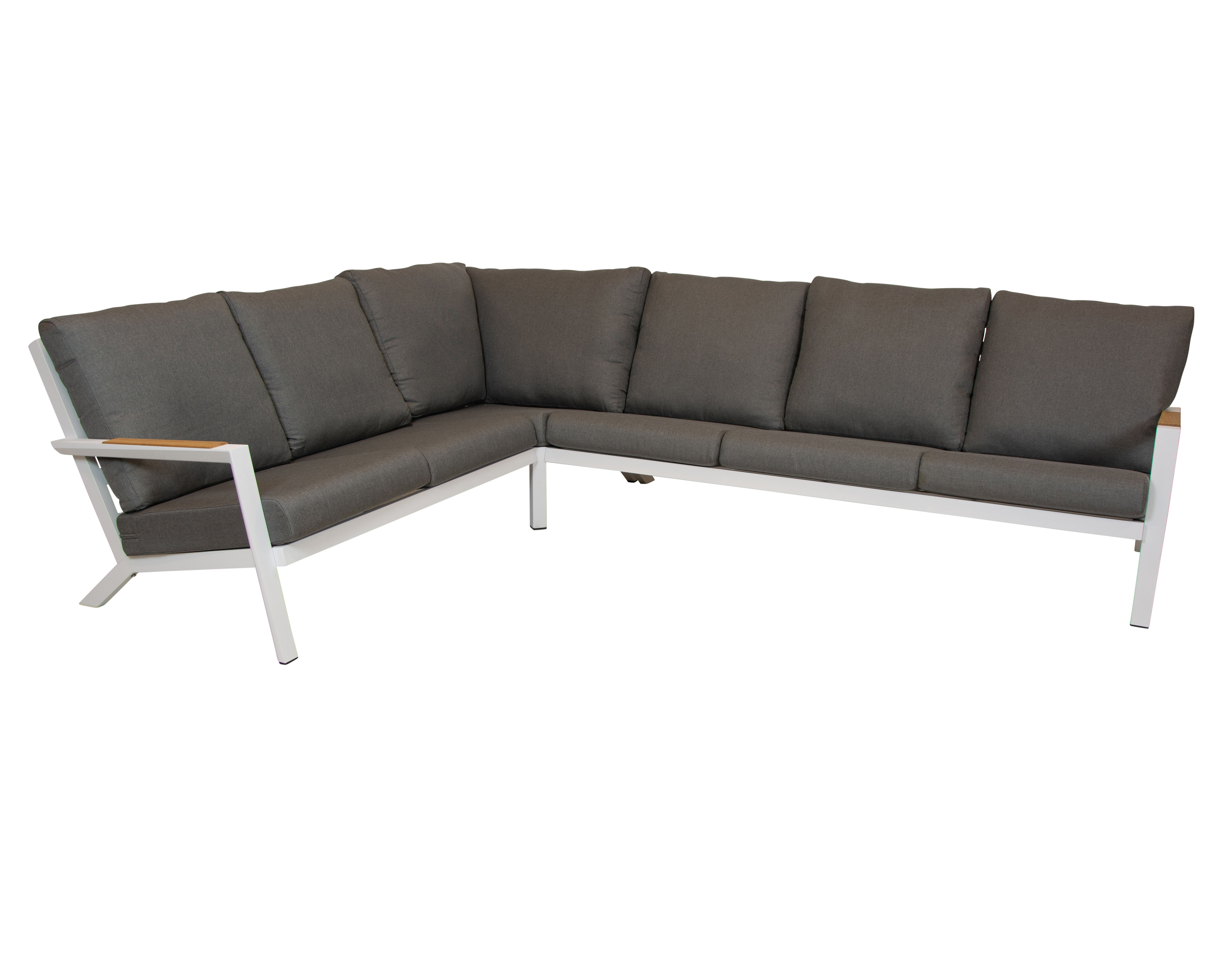 Qopps Okion hoek loungeset mat wit