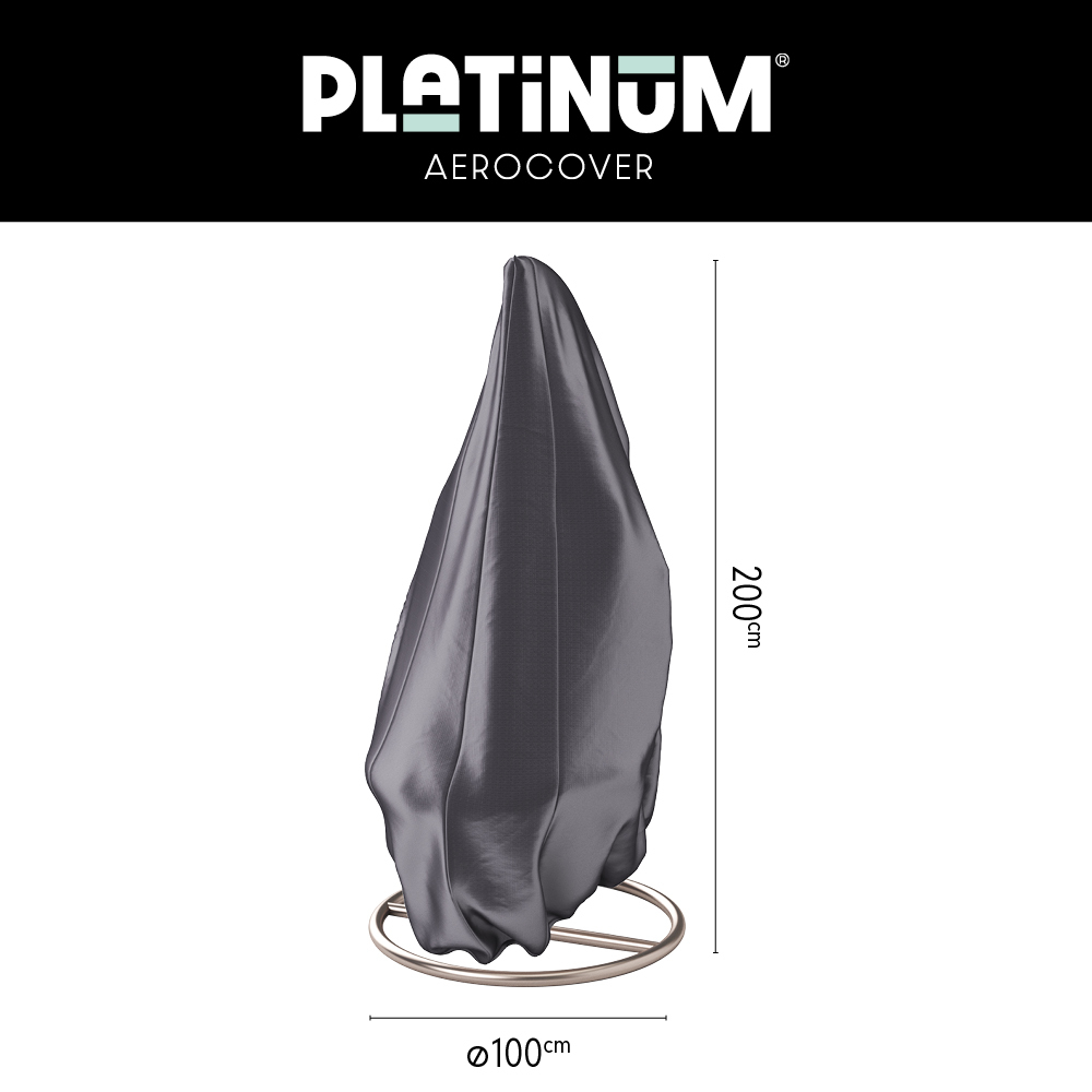 Platinum Aerocover hangstoel hoes antraciet 7969
