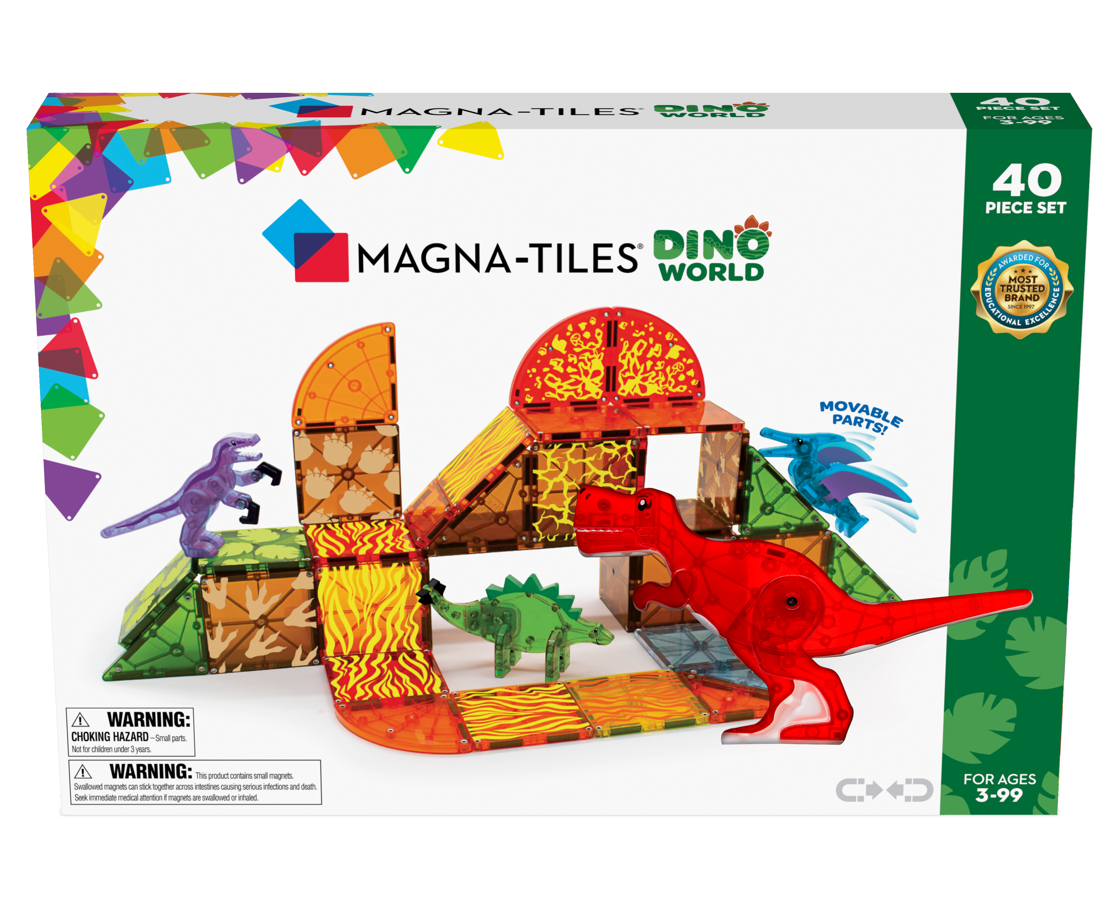 MagnaTiles dino world 40 delig afbeelding