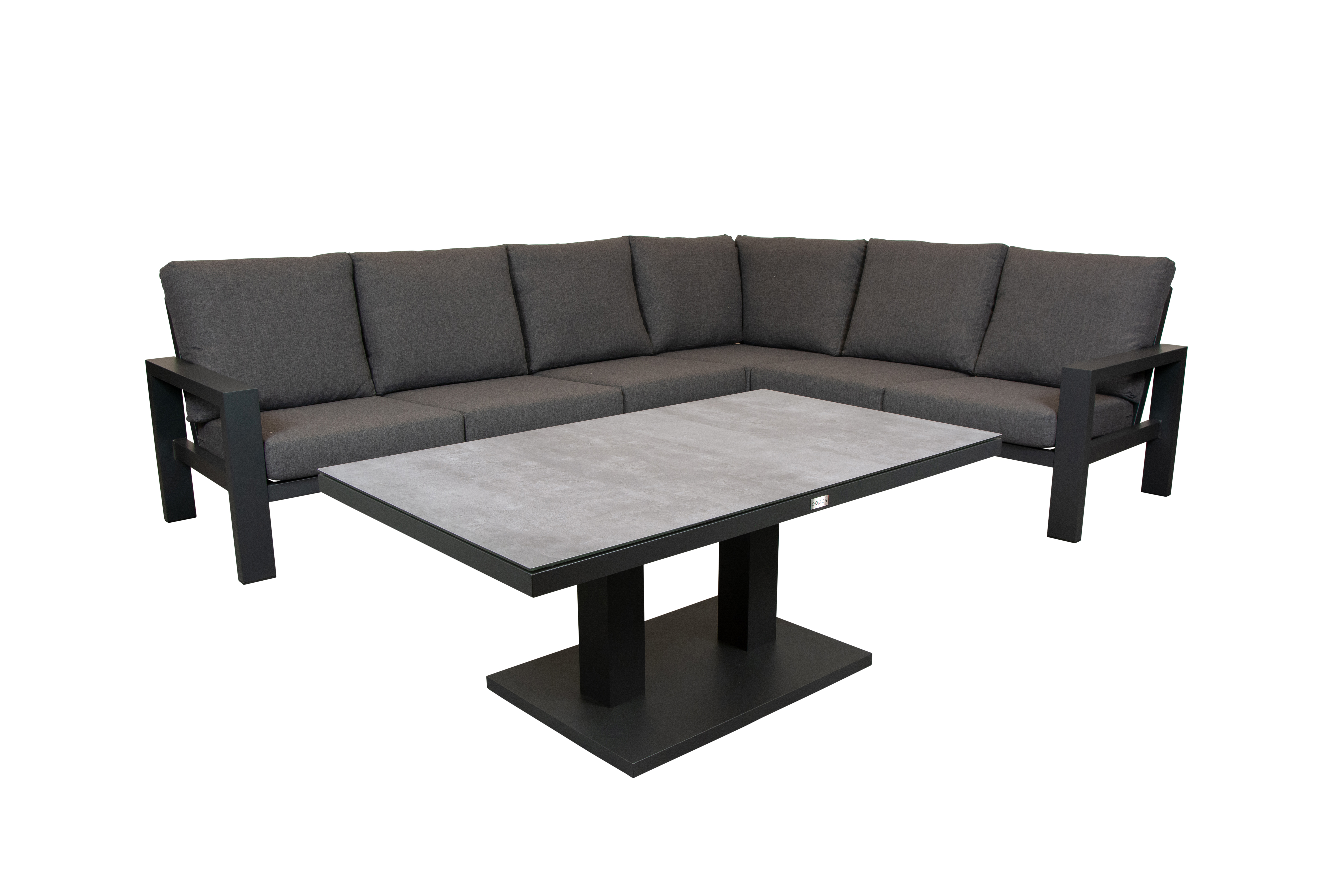Qopps montana loungehoek met Rubli koffietafel