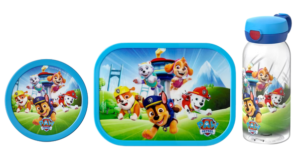Mepal 3-delige lunchset campus Paw Patrol pups lunchbox + fruitbox + drinkfles met flipdop