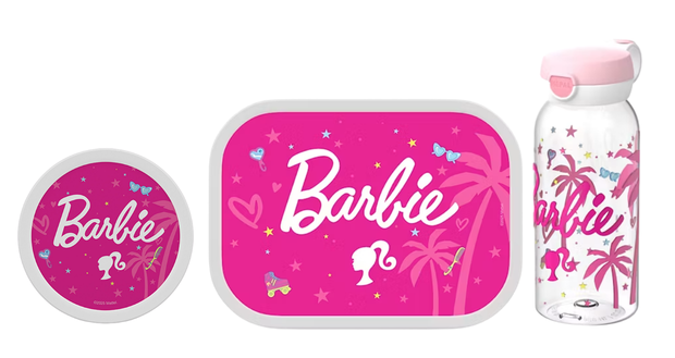 Mepal 3-delige lunchset campus Barbie lunchbox + fruitbox + drinkfles met flipdop