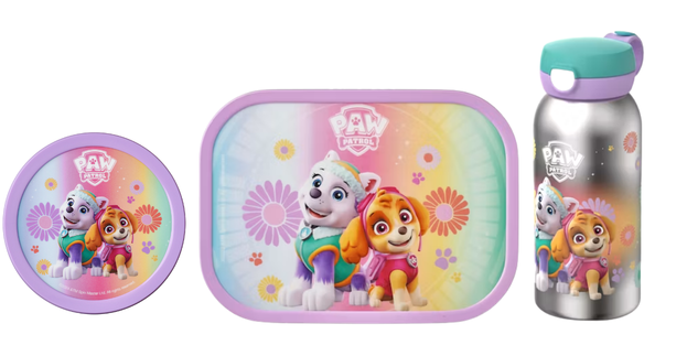Mepal 3-delige lunchset campus Paw Patrol girls lunchbox + fruitbox + isoleerfles met flipdop