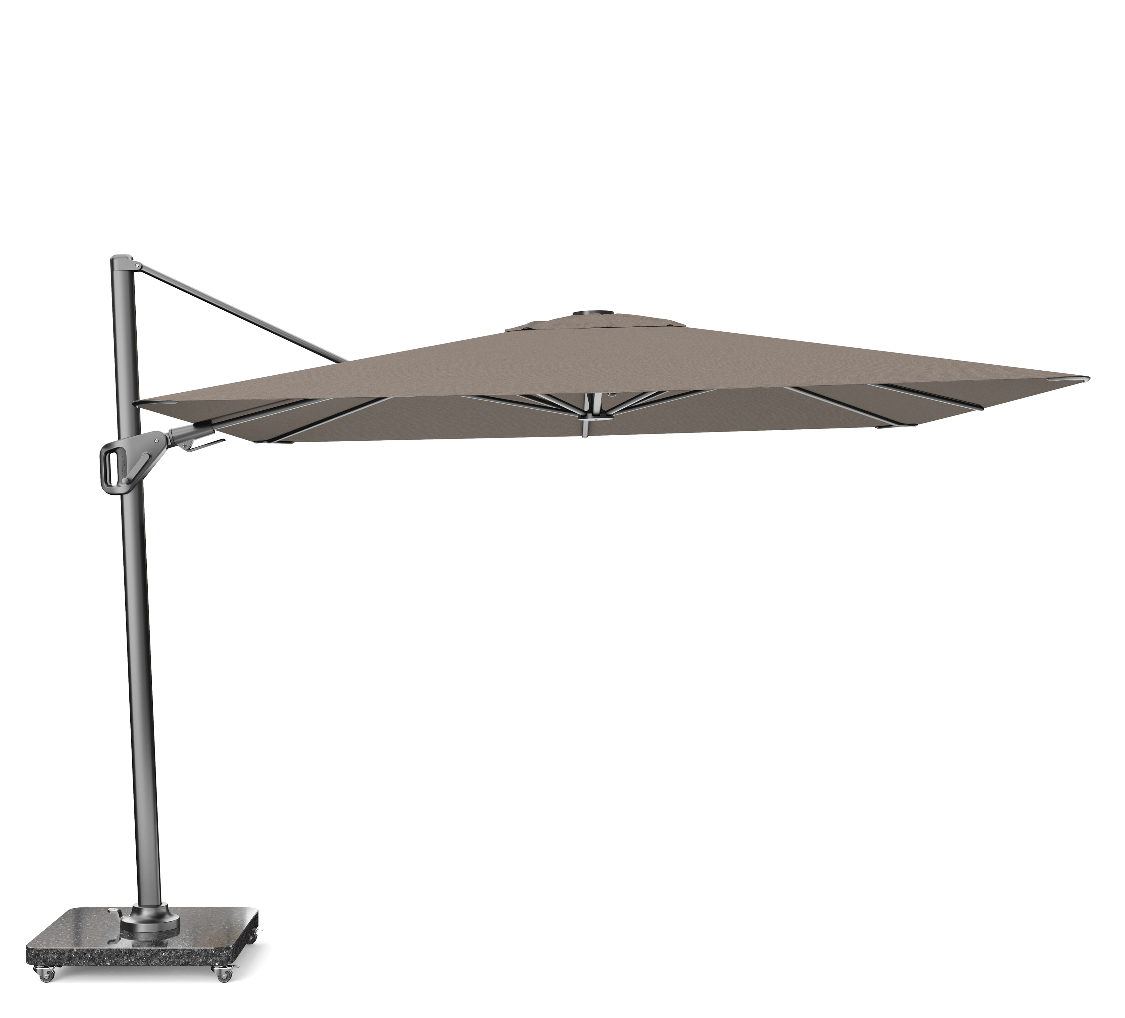 Platinum Nexus T2 zweefparasol premium 3x3 antraciet frame havana doek