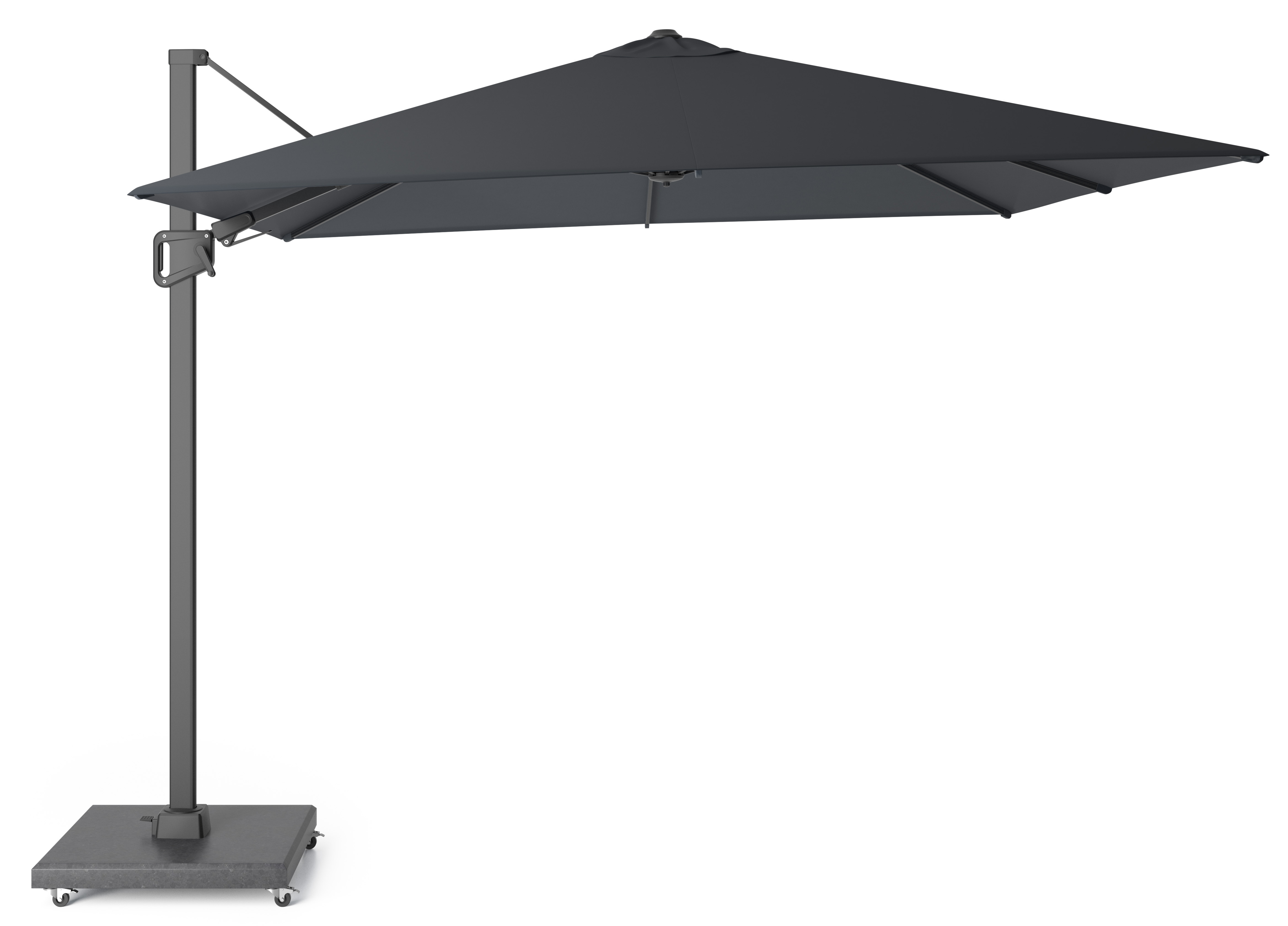 Platinum Sunset zweefparasol T2 3x3 m antraciet