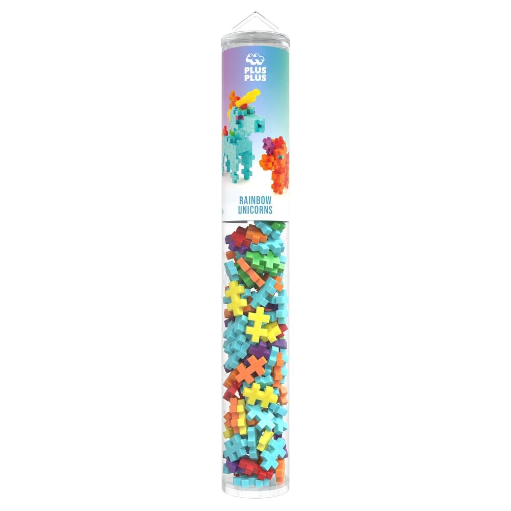 Plus-Plus tube rainbow unicorns: 100 stuks (4372)