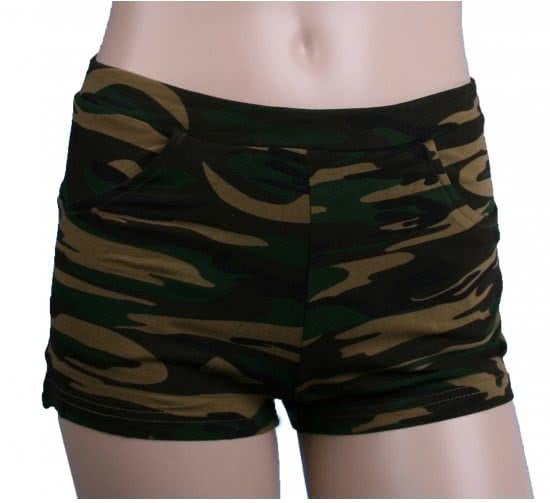 Ladies hotpants camouflage