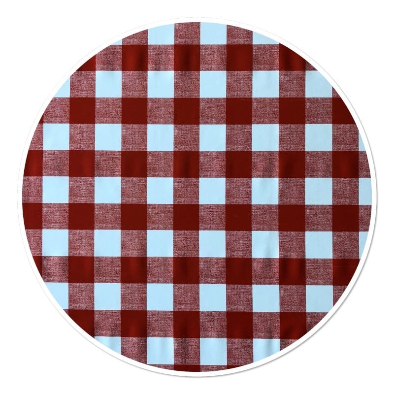 Wicotex tafelkleed 160 cm ruit rood
