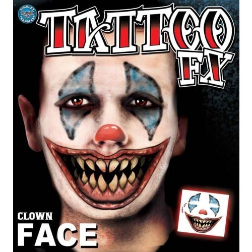 Face tattoo Clown