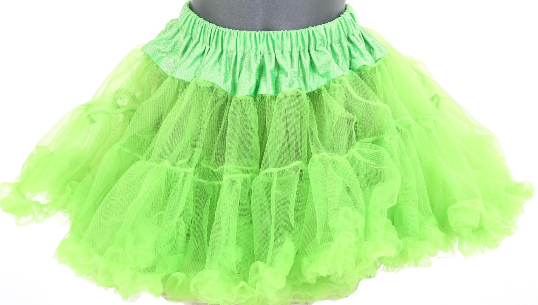 Petticoat kort hot green