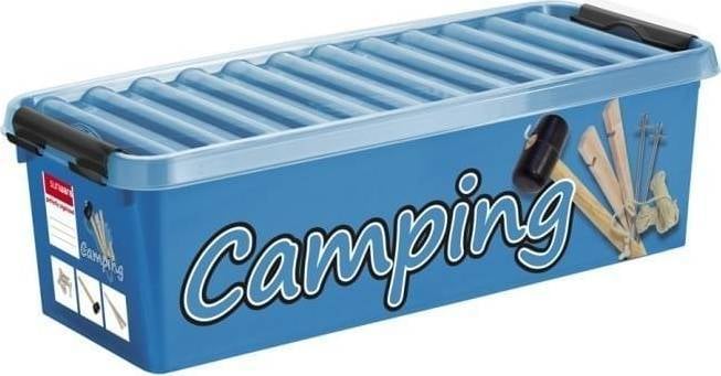 Sunware Q-line campingbox 9,5 liter blauw/transp/zwart