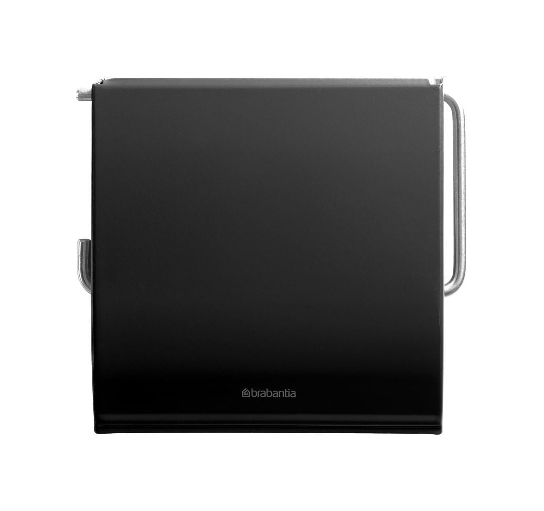 Brabantia ReNew toiletrolhouder met klep matt black